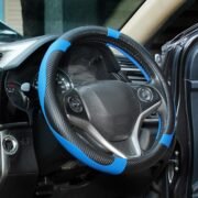 BLACKBIRD Faux Leather Steering Cover – Blue, 36cm - Image 8