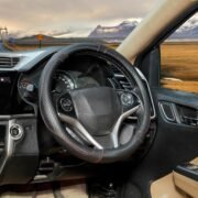 BLACKBIRD Faux Leather Steering Cover – Black, 38cm - Image 7