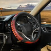 BLACKBIRD Anti-Slip Steering Wheel Cover – Red & Black, 38cm - Image 8