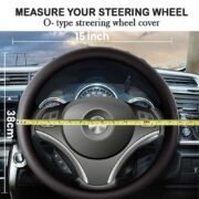 BLACKBIRD Anti-Slip Steering Wheel Cover – Red & Black, 38cm - Image 7