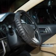 BLACKBIRD Anti-Slip Steering Wheel Cover – Black, 38cm - Image 5