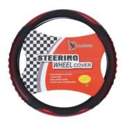 BLACKBIRD Anti-Slip Steering Wheel Cover – Red & Black, 38cm - Image 6