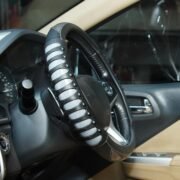 BLACKBIRD Anti-Slip Steering Wheel Cover – Grey, 38cm - Image 4