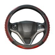 BLACKBIRD Anti-Slip Steering Wheel Cover – Red & Black, 38cm