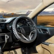 BLACKBIRD Anti-Slip Steering Wheel Cover – Dark Grey, 38cm - Image 4