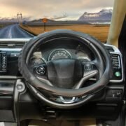 BLACKBIRD Anti-Slip Steering Wheel Cover – Black, 38cm - Image 2