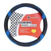 BLACKBIRD Faux Leather Steering Cover – Blue, 36cm - Image 6