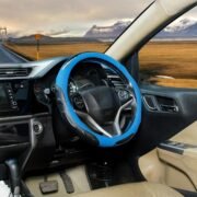 BLACKBIRD Anti-Slip Steering Wheel Cover – Blue, 38cm - Image 2