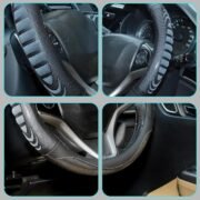 BLACKBIRD Anti-Slip Steering Wheel Cover – Dark Grey, 38cm - Image 6