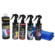 BLACKBIRD Car Care Kit of 7 - Ultimate Cleaning & Polishing Set with Foam Shampoo