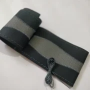 BLACKBIRD Faux Leather Stitchable Steering Cover BLACK + GREY - Image 4