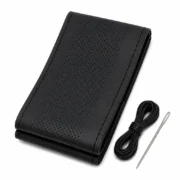 BLACKBIRD Faux Leather Stitchable Steering Cover PURE BLACK