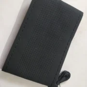 BLACKBIRD Faux Leather Stitchable Steering Cover PURE BLACK - Image 2