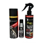 BLACKBIRD Bike Service Kit of 3 Includes Chain Lubricant Spray 220ml | All in One Super Shine Polish 250ml | Engine Oil Additive 50ml