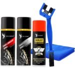 BLACKBIRD Bike Care Kit - Complete Maintenance Set with Chain Lube, Chain Cleaner, De-Rust Spray, Cleaning Brush & Microfiber Cloth