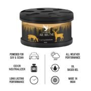 BLACKBIRD Aurum Car Gel Perfume – Musk Scent | Spill-Proof Design (90 gm) - Image 3