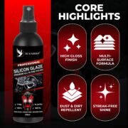 BLACKBIRD Silicon Glaze Car Polish Spray 200ml – High Gloss Dashboard & Tyre Shine - Image 4