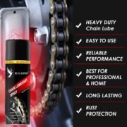 BLACKBIRD Bike Chain Lube and Chain Cleaner Spray 500ML Combo with Chain Cleaning Brush - Image 2