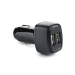BLACKBIRD Dual USB Car Charger - Fast Charging Car Adapter for Smartphones & Tablets (Black)