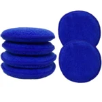 BLACKBIRD Premium Microfiber Wax & Polish Applicator Pads - Soft Plush Detailing Sponges (Blue)